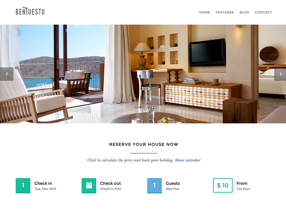 Responsive Real Estate Theme Bentuestua is a clean and captivating WordPress real estate theme.