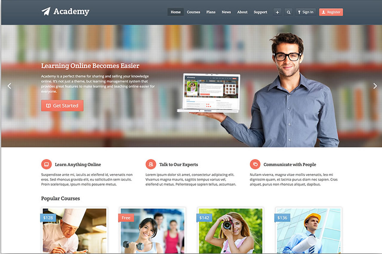 academy-online-course-theme