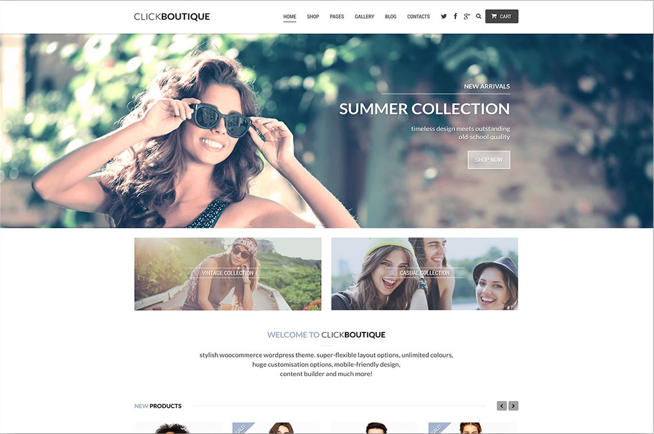 Click Boutique – Fashion Shop WordPress WooCommerce Theme