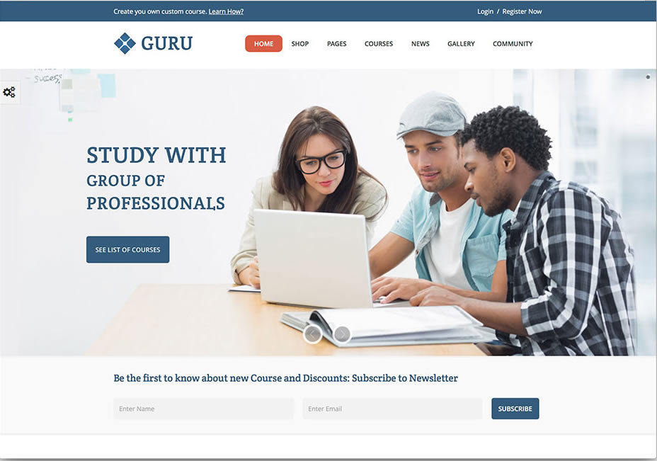 Guru – Learning Management WordPress Theme