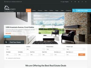Wordpress Property Listing Theme - Real Homes is a premium WordPress theme for real estate websites.